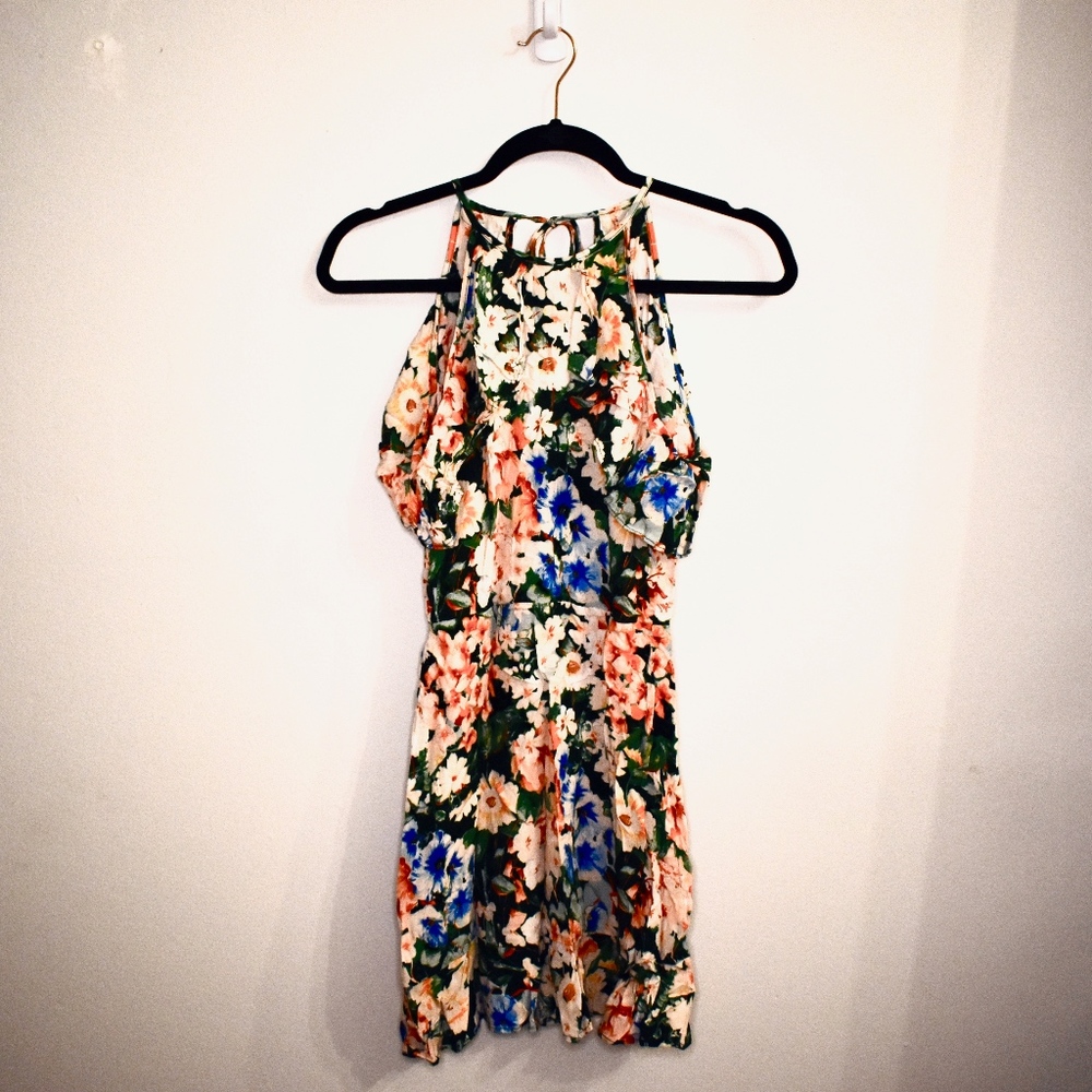 Floral Cold Shoulder Zara Dress
